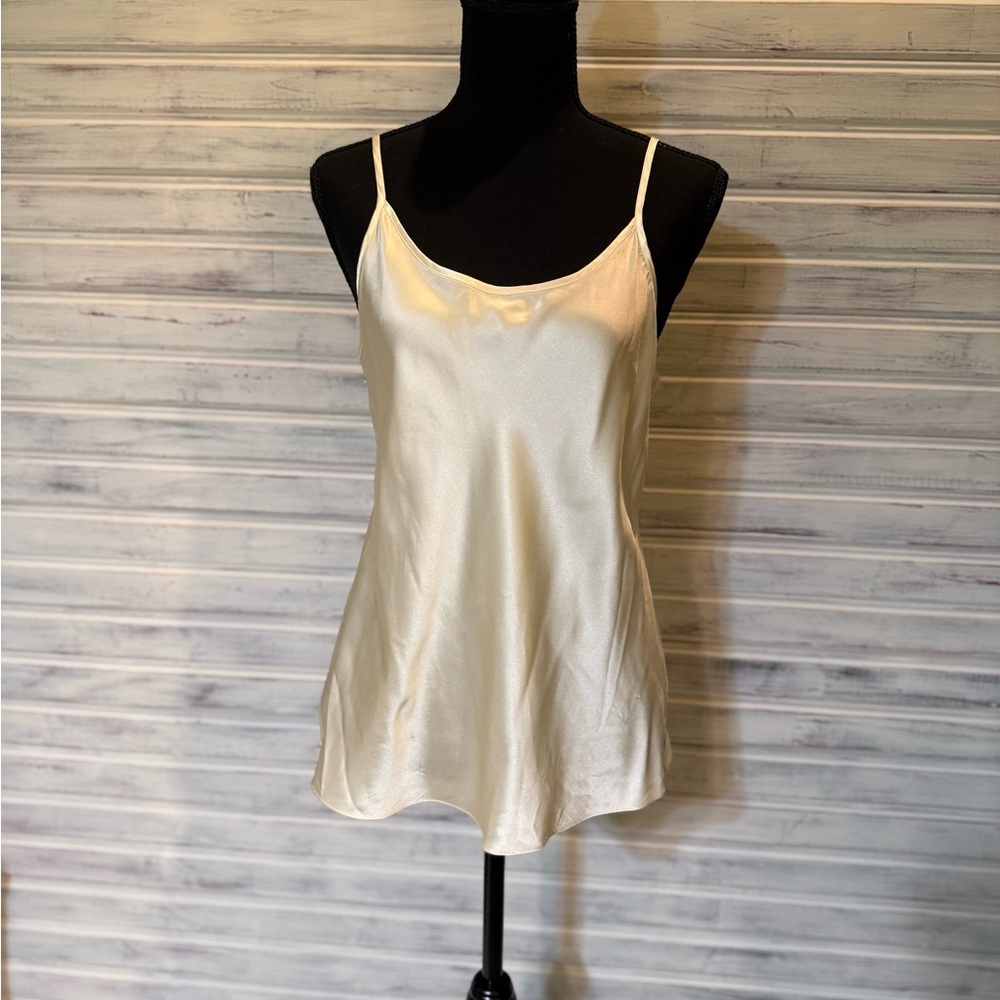 Elegant Cream Silk Cami Top